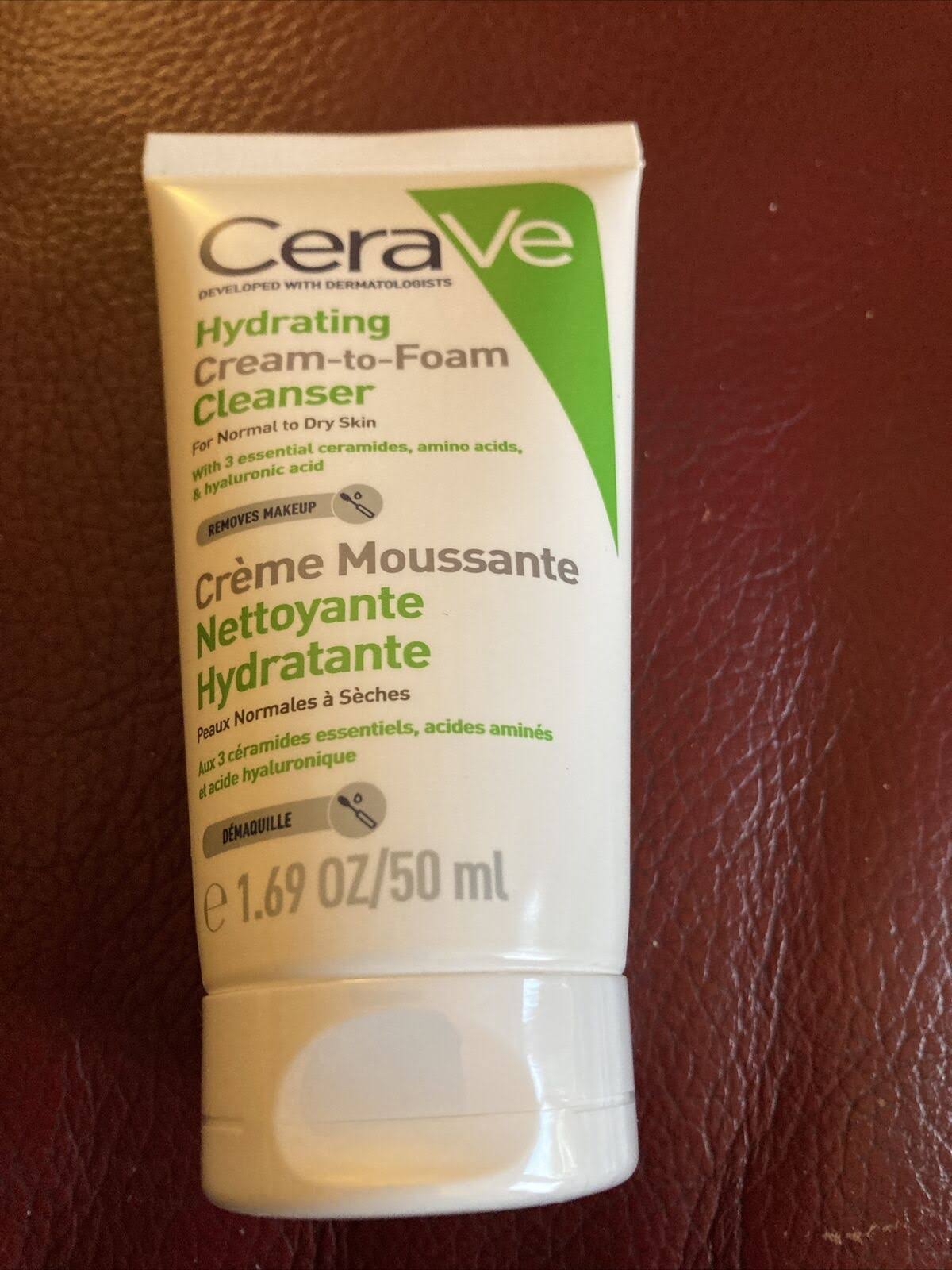 CeraVe Hydrating Cream-to-Foam Cleanser 50ml