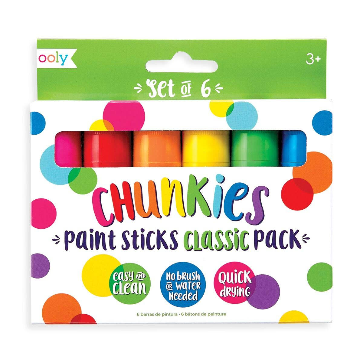 Ooly Chunkies Paint Sticks 6 Pack