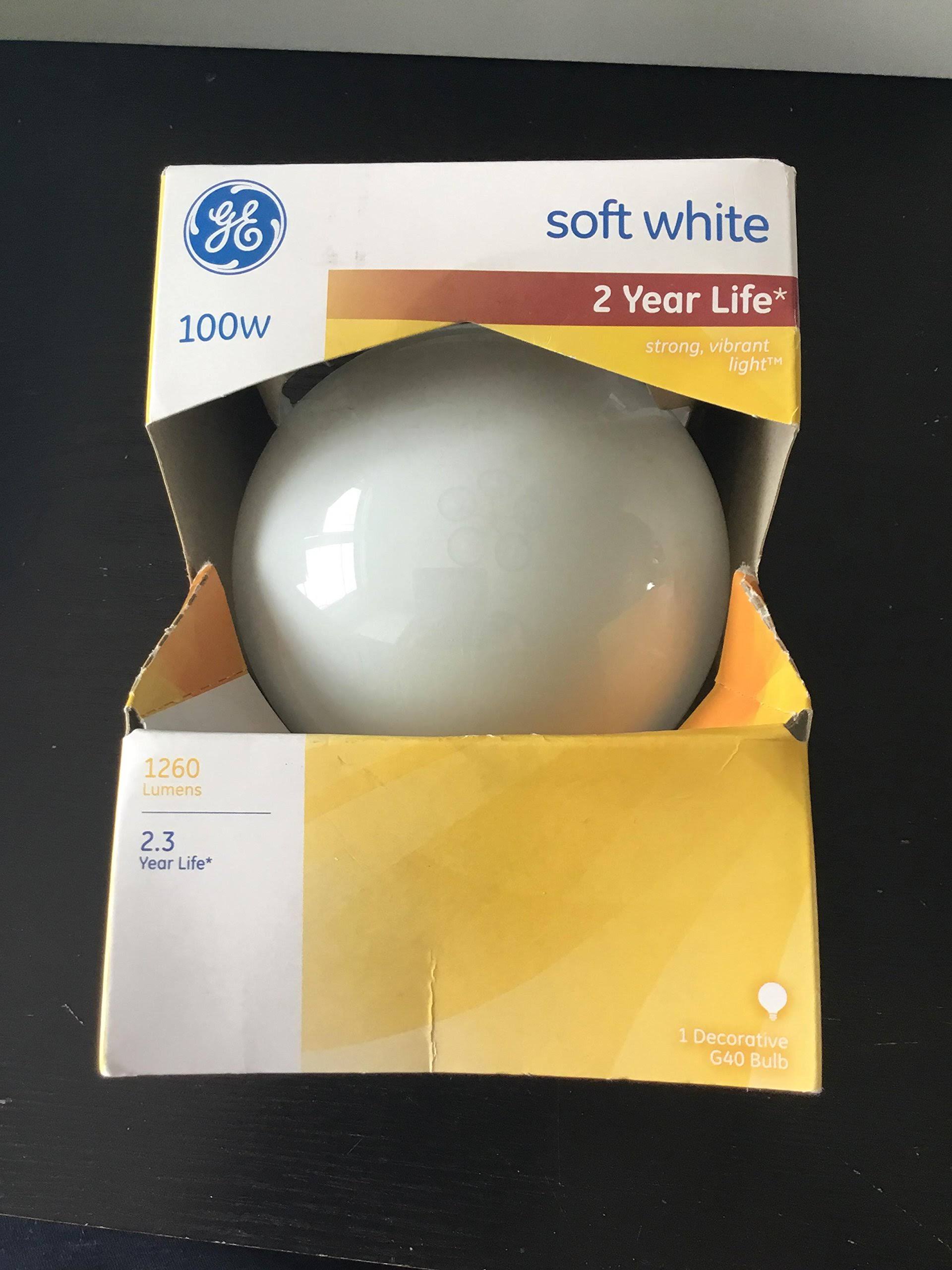 GE Lighting Decorative Globe Light Bulb - 100W, 120V, Soft White