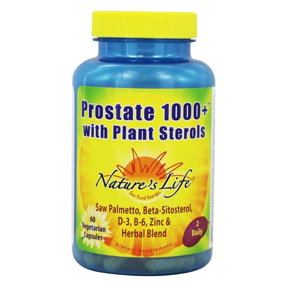Nature's Life Prostate 1000+ Dietary Supplement - with Plant Sterols, 60ct