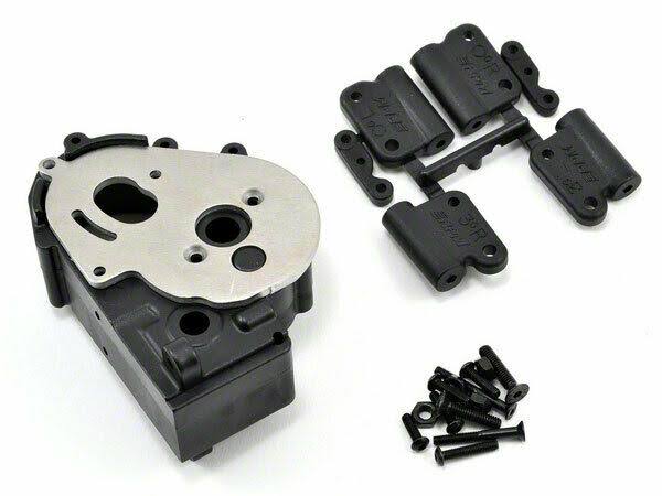 RPM Hybrid Gearbox Housing and Rear Mounts for Traxxas - 2WD Electric, Black