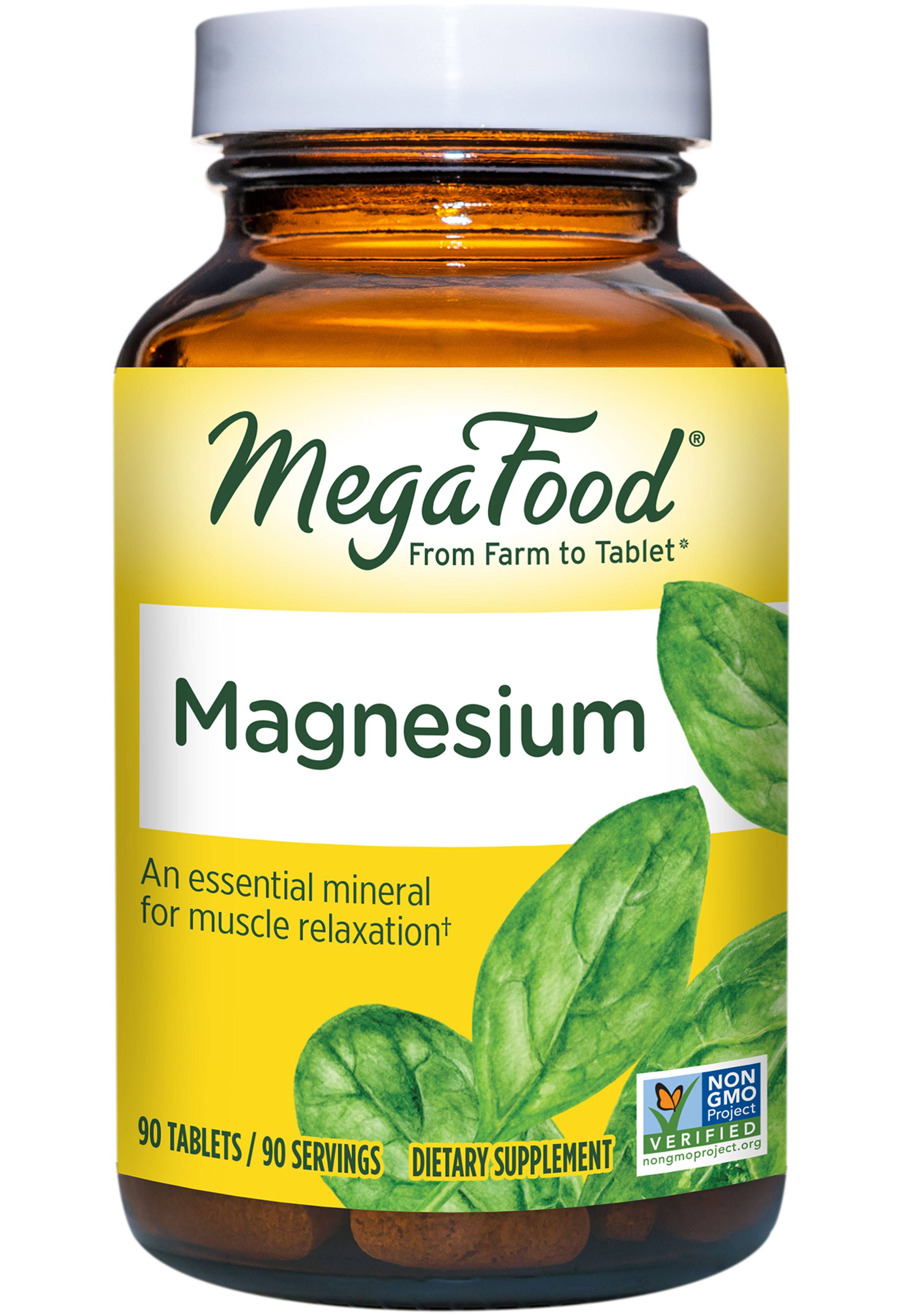 MegaFood Magnesium Supplement - 90 Tablets