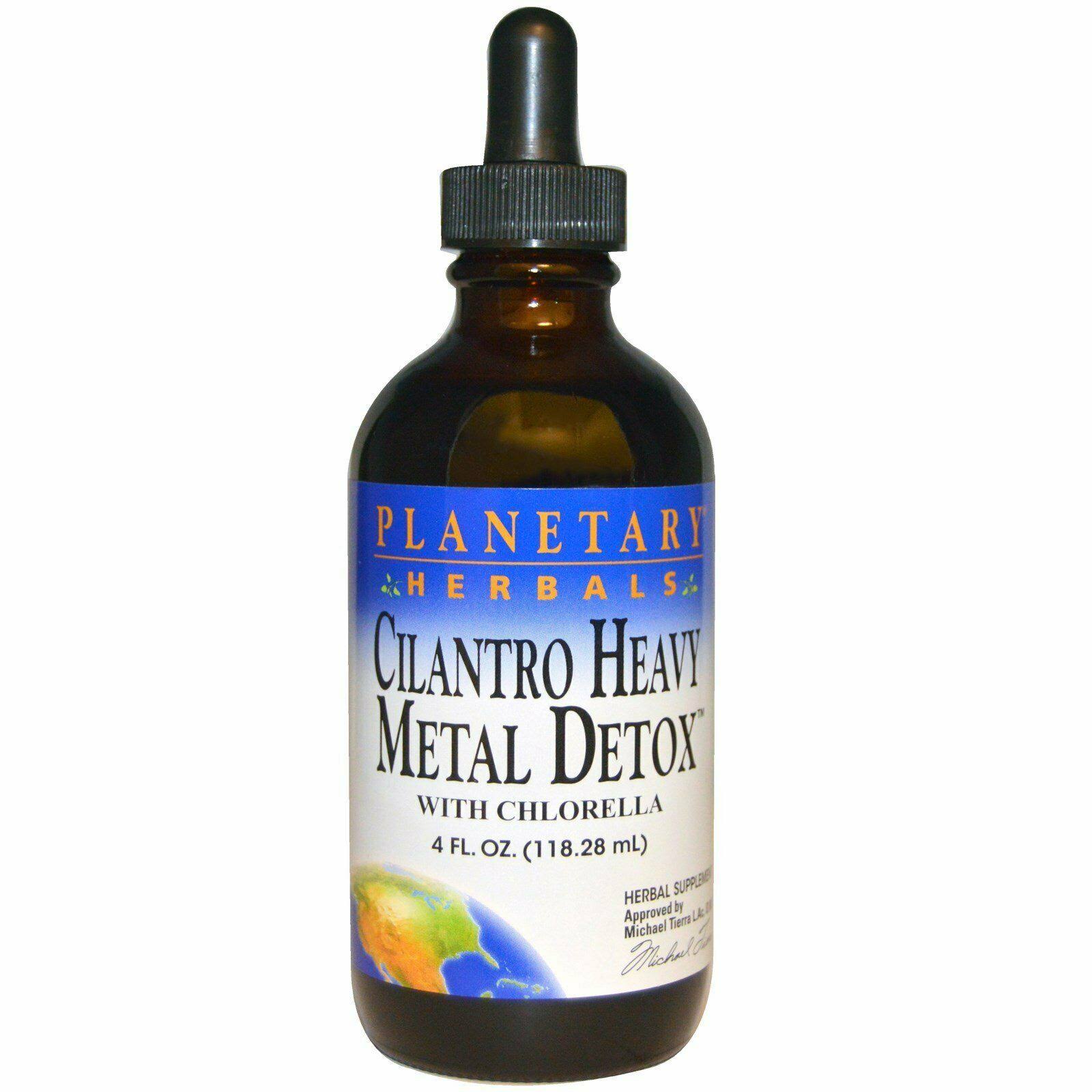 Planetary Herbals Cilantro Heavy Metal Detox Liquid with Chlorella - 4oz