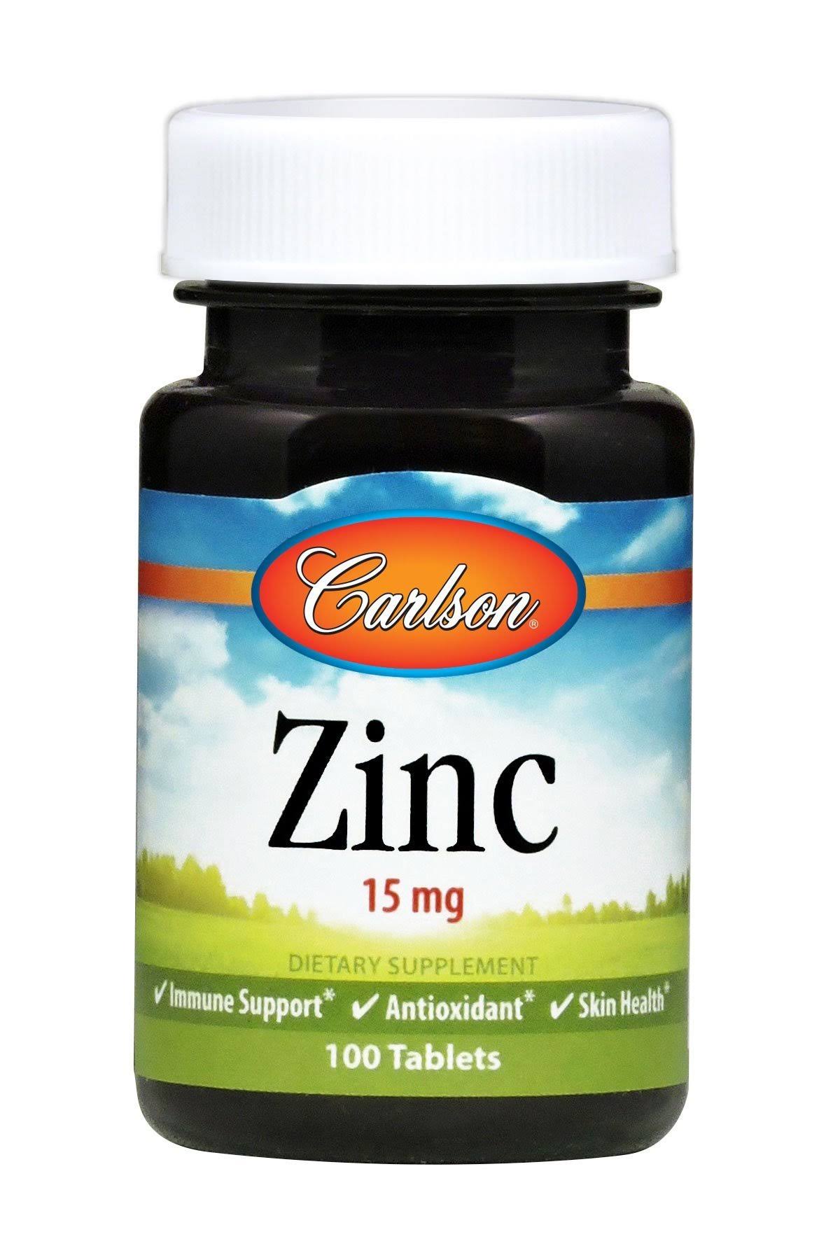 Carlson Labs Zinc Supplement - 15mg, 100 Tablets