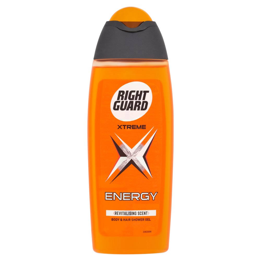 Right Guard Xtreme Body and Hair Shower Gel - Energy, 250ml
