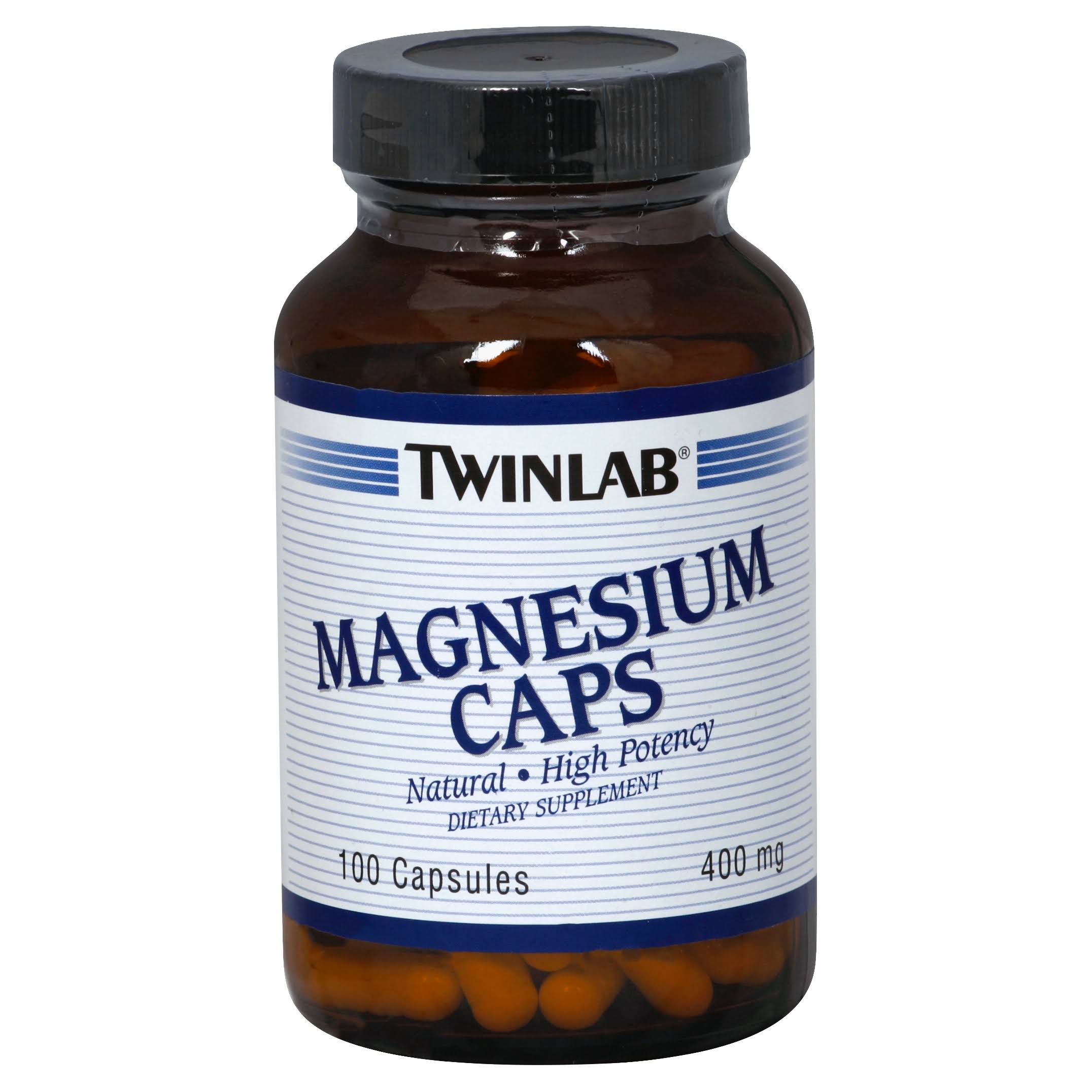 TwinLab Magnesium Caps - 400mg, 100 Capsules
