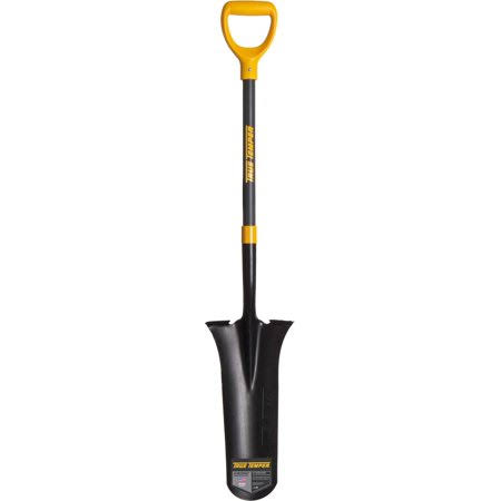 Drain Spade with Comfort Step and D-Grip on Fiberglass Handle 2682303