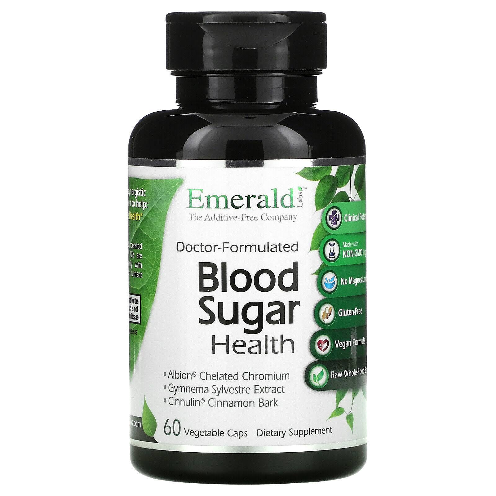 Emerald Blood Sugar Health Supplement - 60 Veggie Caps