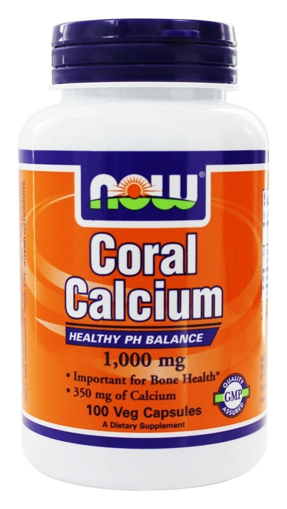 Now Foods Coral Calcium - 100 Capsules, 1000mg
