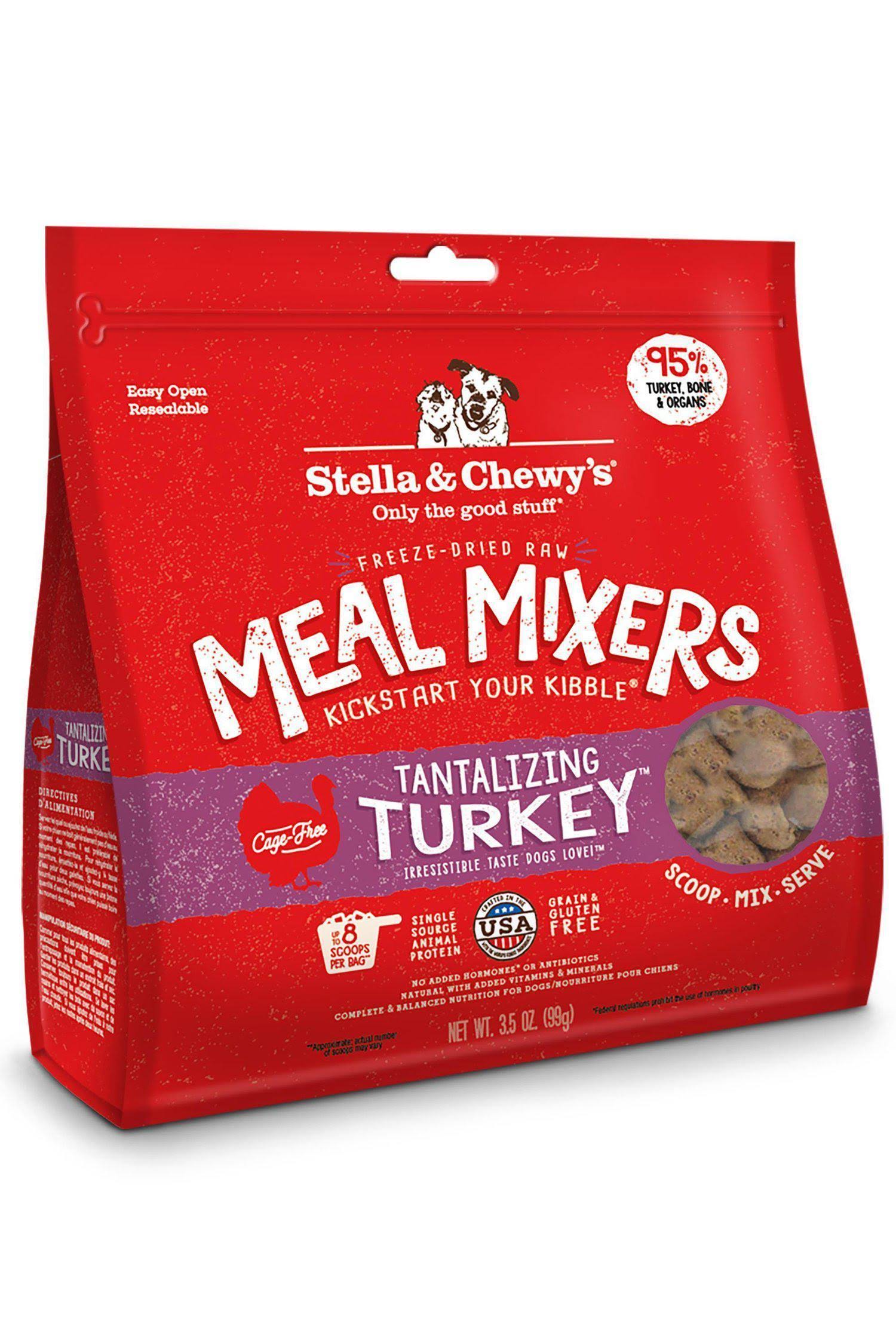Stella & Chewy's Freeze-Dried Dog Treats - Tantalizing Turkey Meal Mixers