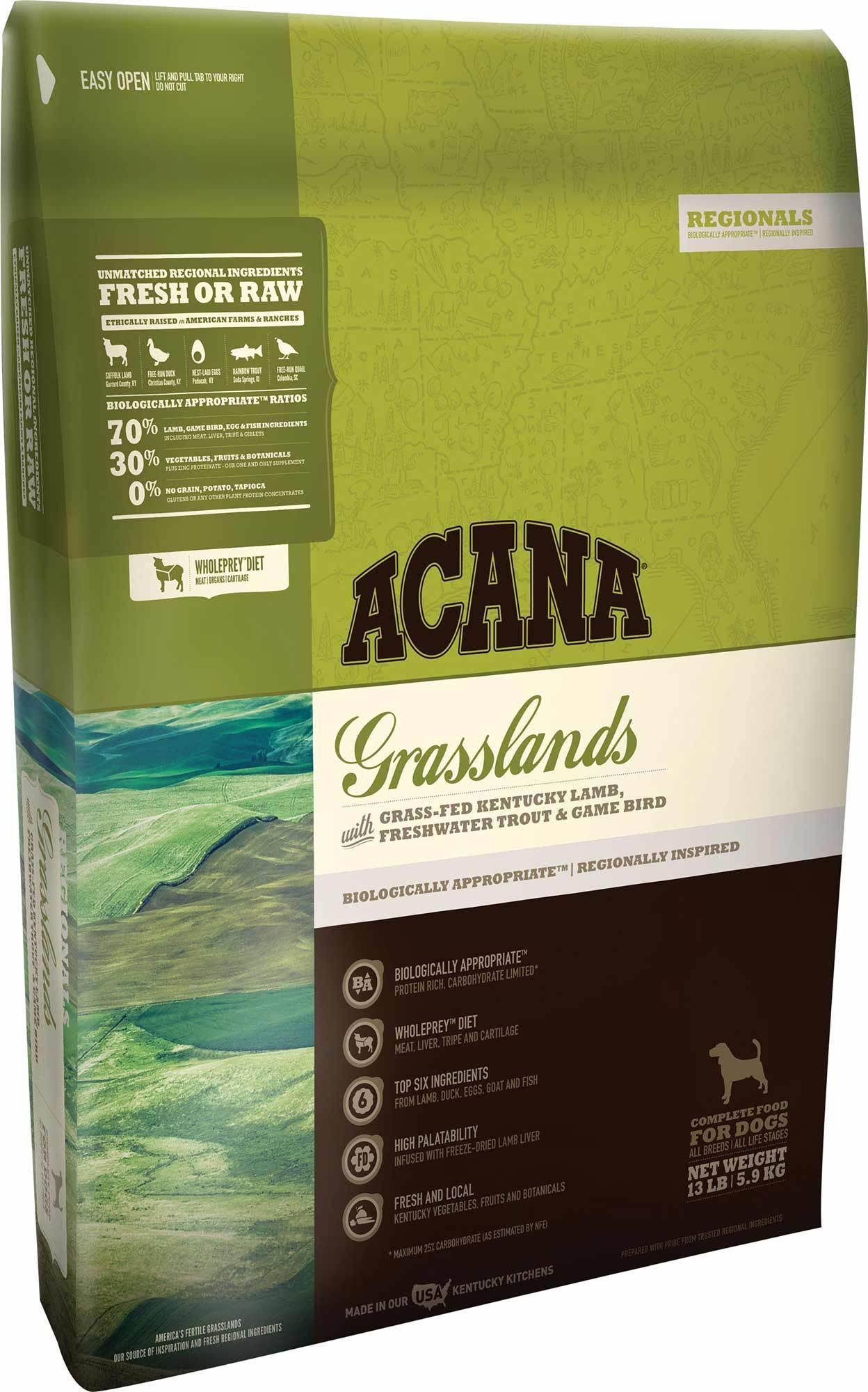 Acana Grasslands Grain-Free Dry Dog Food - 25 lb. Bag