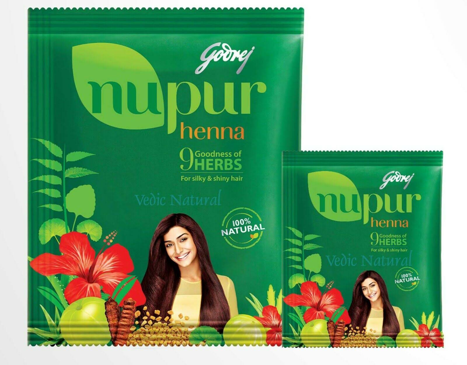 Nupur Henna - Goodness of 9 Herbs - 1000 Grammes