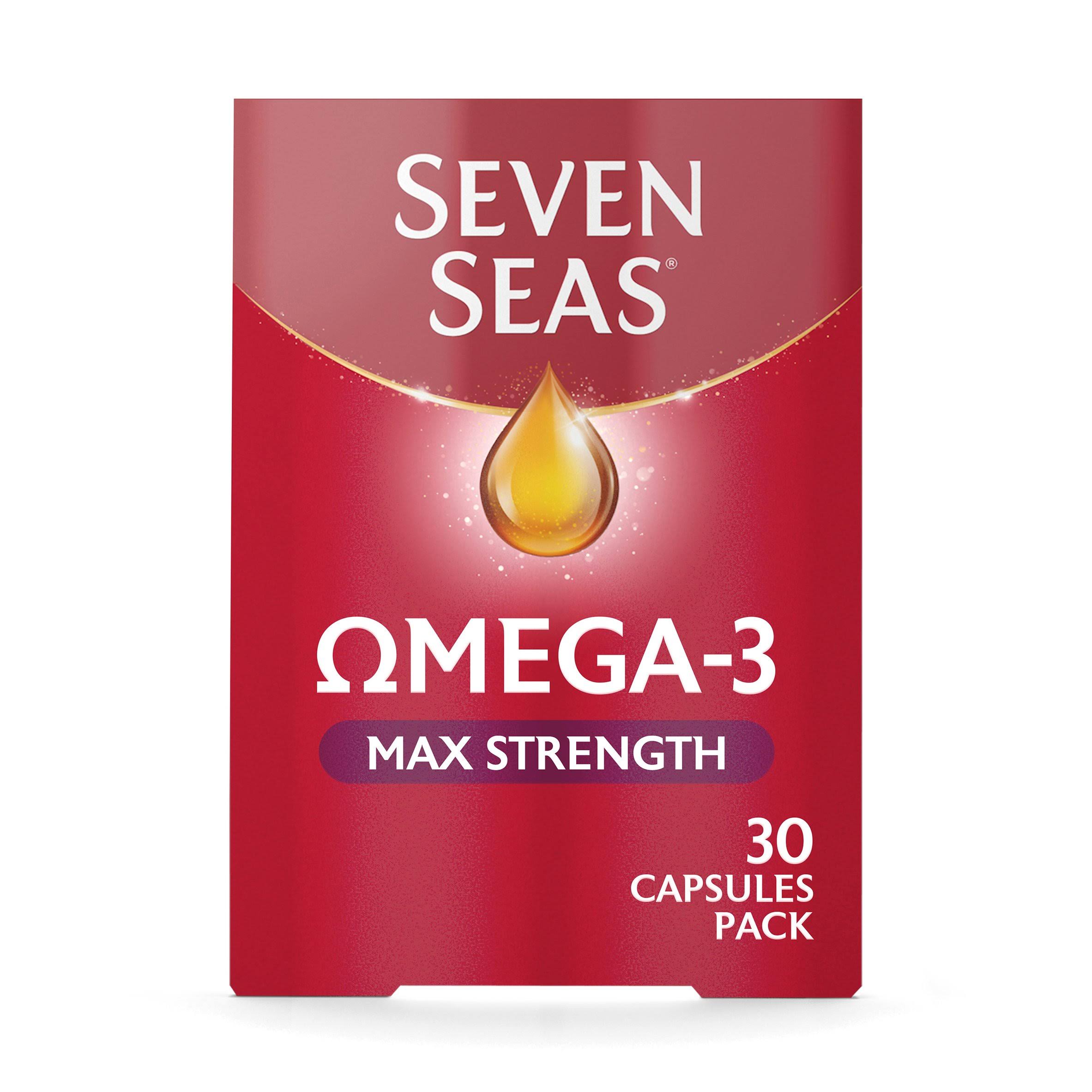 Seven Seas Omega 3 Fish Oil Max Strength With Vitamin D - 30 Capsules