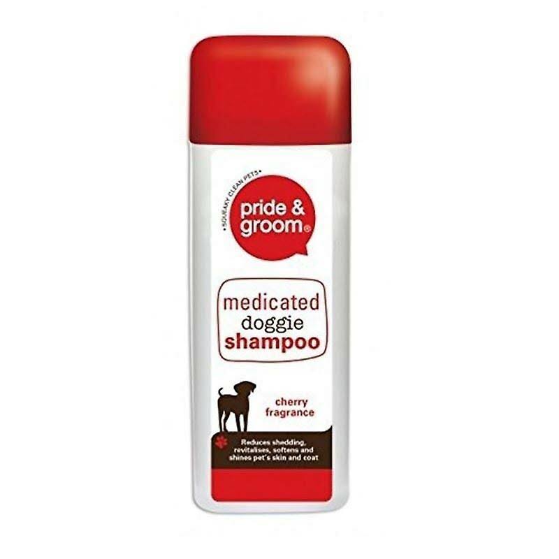 Pride and Groom Medicated Dog Shampoo - Cherry Fragrance, 300ml