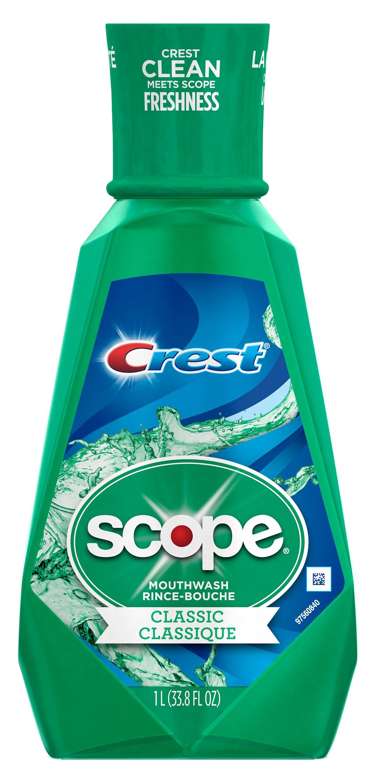 Crest Scope Classic Original Mint Mouthwash - 33.8oz