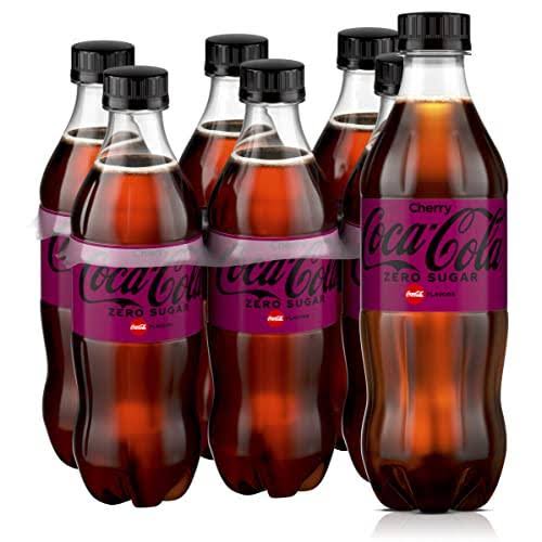 Coca-Cola Zero Sugar Cherry Cola Soda 6 Bottles / 16.9 fl oz