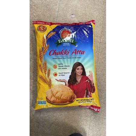 Laxmi Wheat Chakki Atta - 20lb (9.02kg), Size: 20 lbs