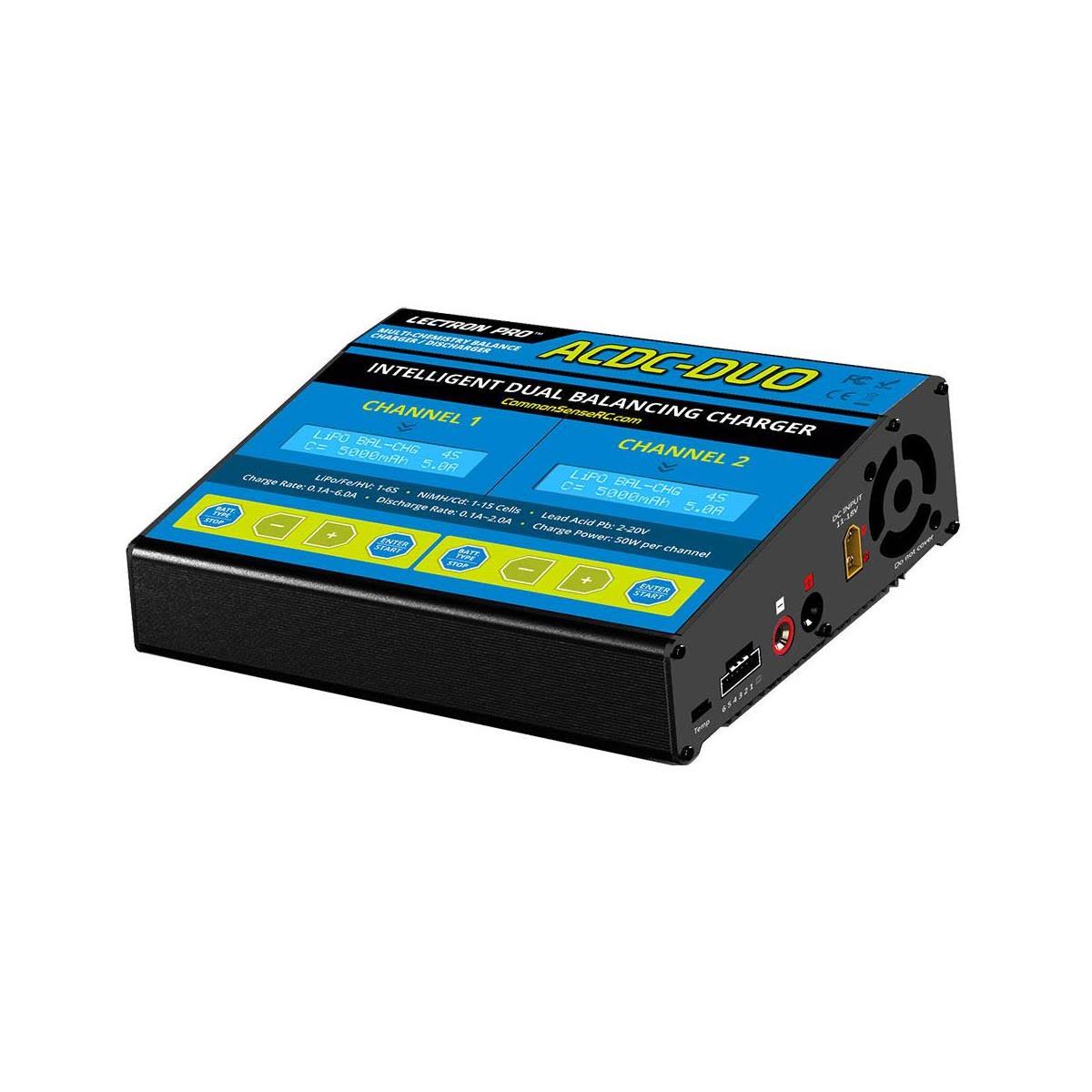 ACDC-DUO - Two-Port Multi-Chemistry Balancing Charger (LiPo/LiFe/LiHV/NiMH)