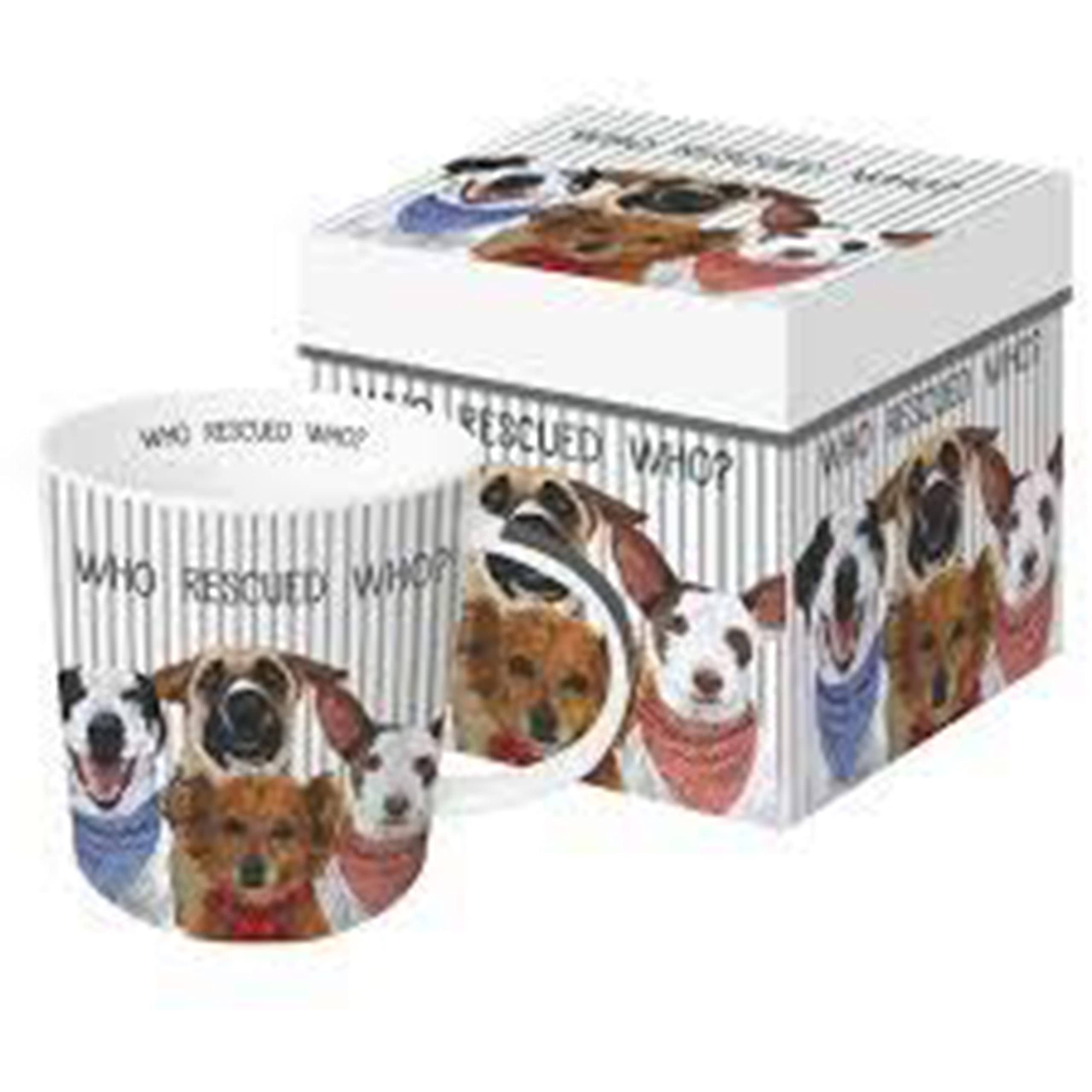 Paperproducts Design Mug Who Rescued Who? with Gift Box