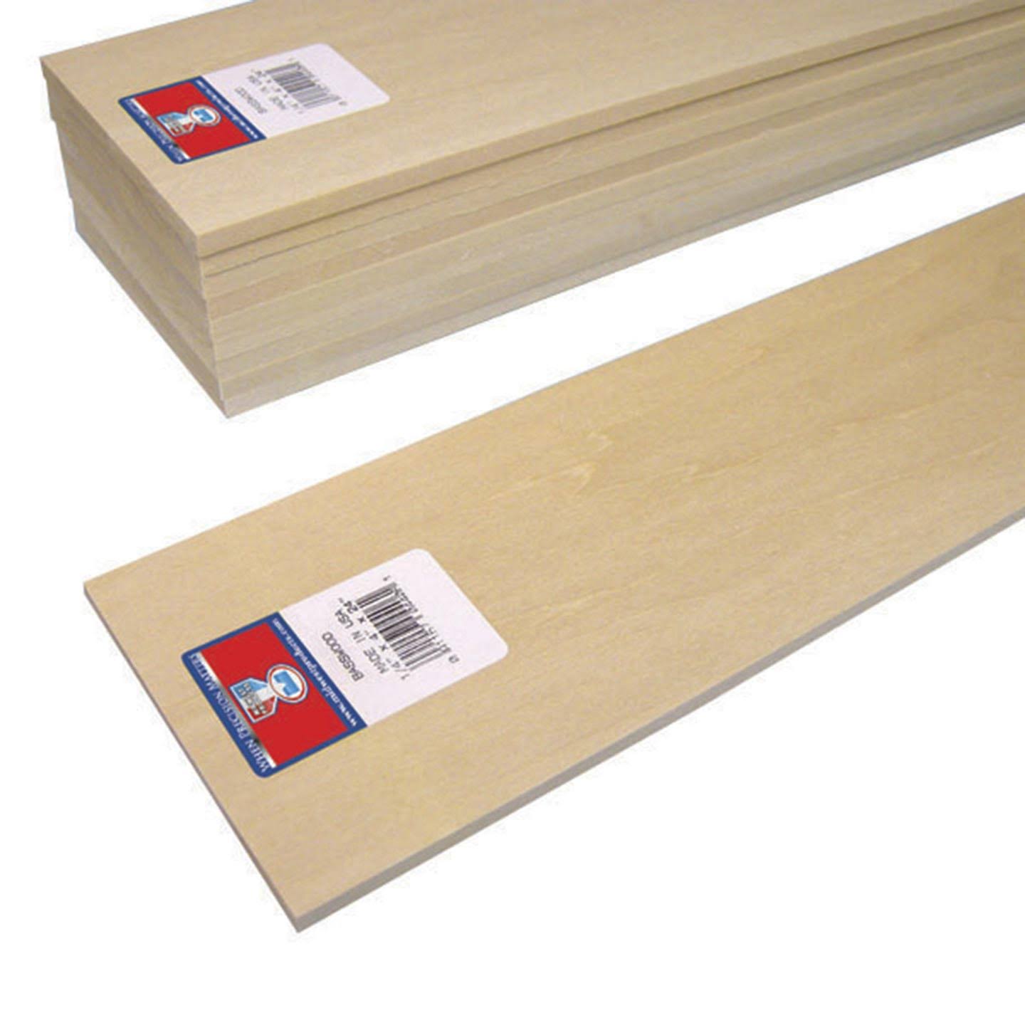 Basswood Sheet 60cm - 0.6cm x 10cm | Midwest Products | Arts & Crafts