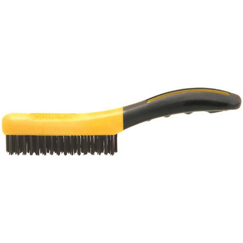 Allway Tools Wire Brush - 10in, Soft Grip
