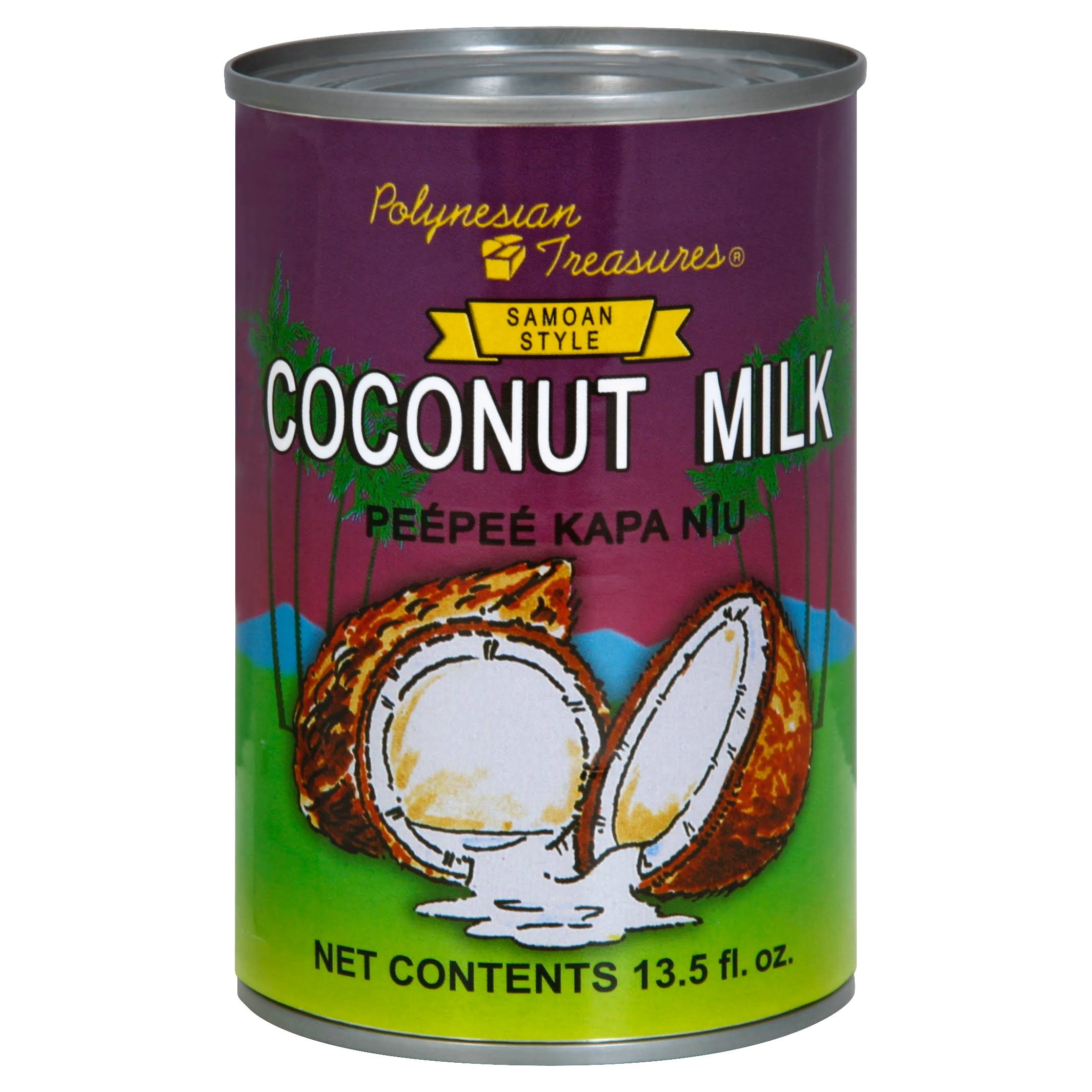 Polynesian Treasures Coconut Milk, Samoan Style - 13.5 fl oz