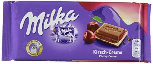 Milka Cherry Cream Chocolate - 100g
