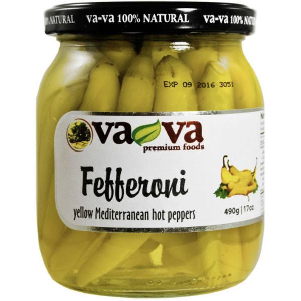 VaVa Hot Yellow Fefferoni Peppers Jar - 530g