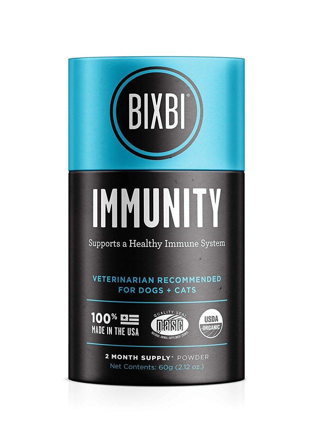 Bixbi Organic Pet Superfood Daily Dog and Cat Immunity Supplement - 60g