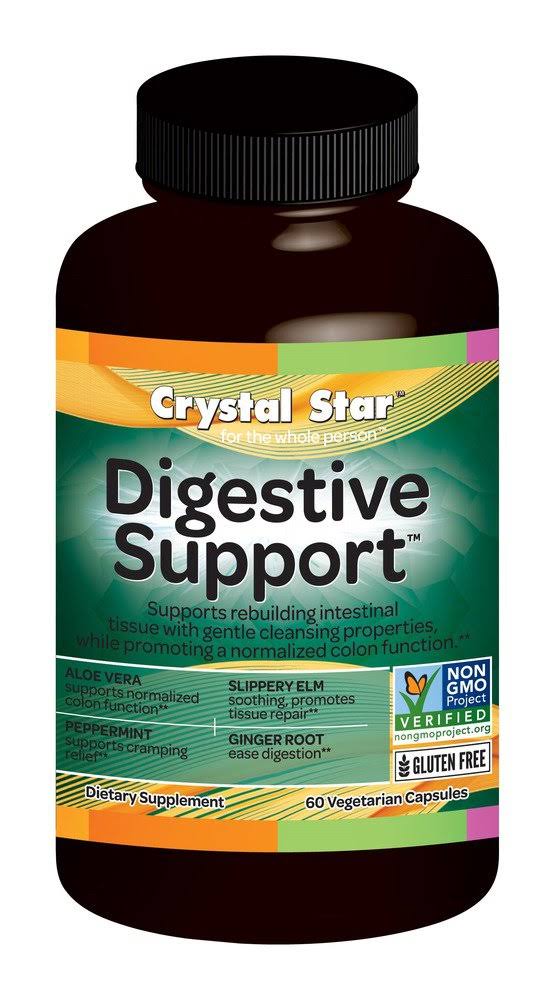 Crystal Star Digestive Support Veggie Caps Supplement - 60ct