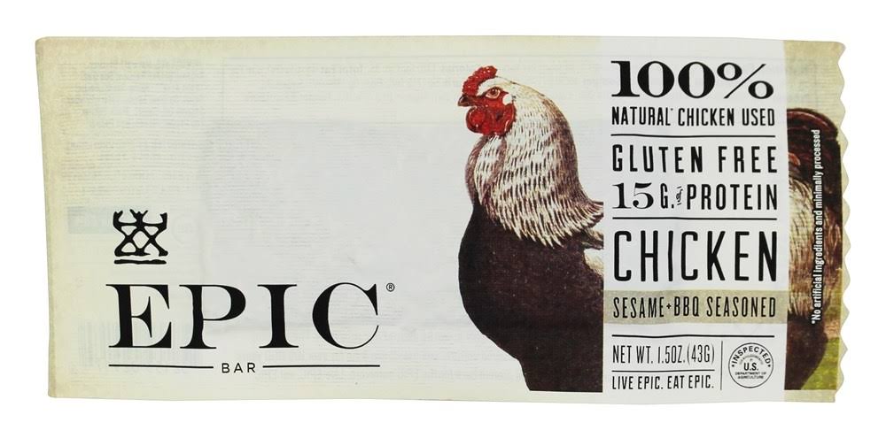 Epic Chicken Sesame Bbq Protein Bars - 12ct, 1.5oz