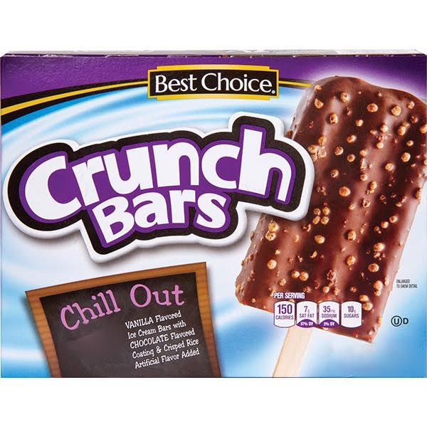 Best Choice Chocolate Coated Vanilla Ice Cream Crunch Bar