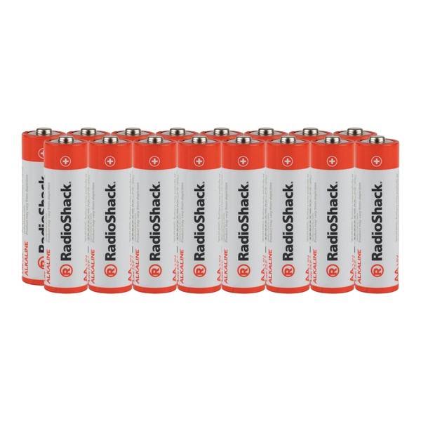 RadioShack AA Alkaline Batteries - 1.5V, 16ct, 2pk