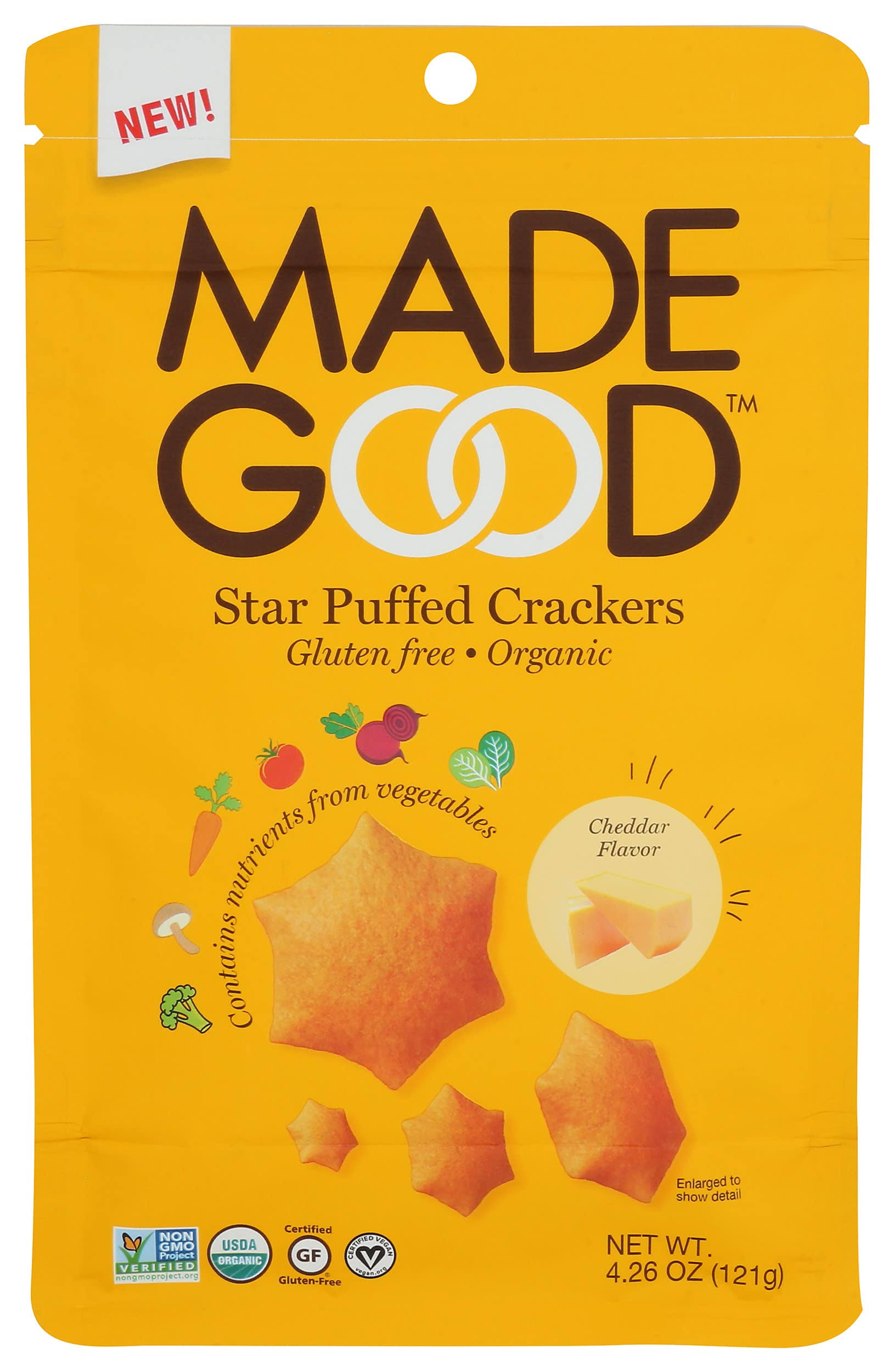 Star Puffed Crackers Cheddar - 4.26 oz.