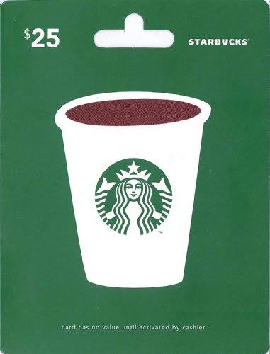 Starbucks Gift Card 25