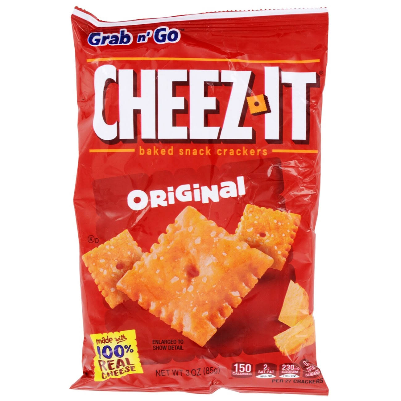 Sunshine Cheez-It Grab N' Go Baked Snack Crackers - Cheese, 3oz