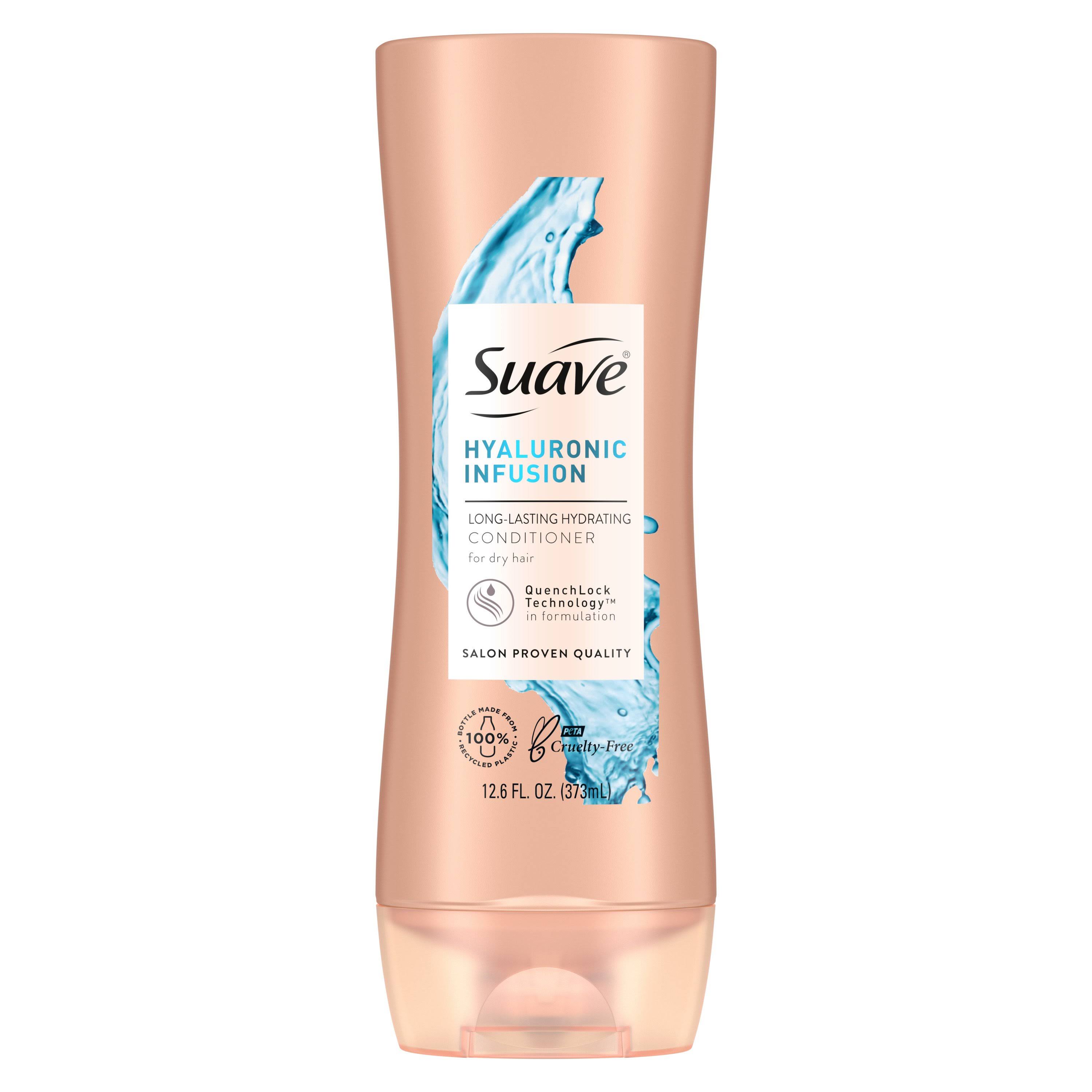 Suave Hydrating Conditioner Conditioner For Dry Hair Hyaluronic Acid Long Lasting Hydration 12.6 Oz