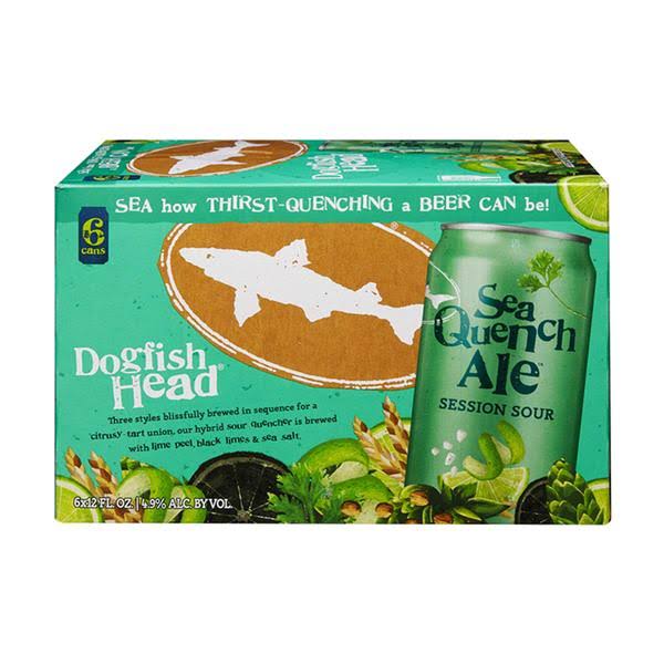 Dogfish Head Beer Sea Quench Ale - Session Sour, 12oz, 6pk
