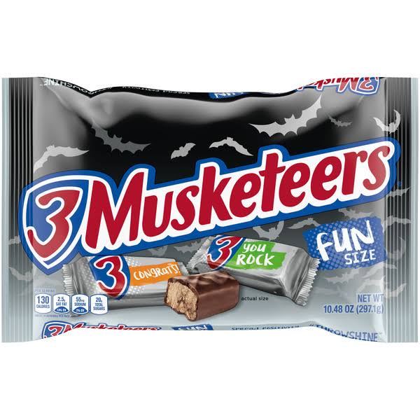 3 Musketeers Spooky Fun Size Halloween Chocolate Candy, 10.48oz Bag
