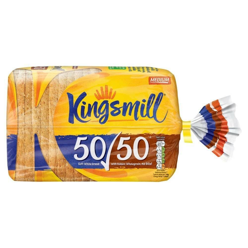 Kingsmill 50/50 Medium Bread 800g