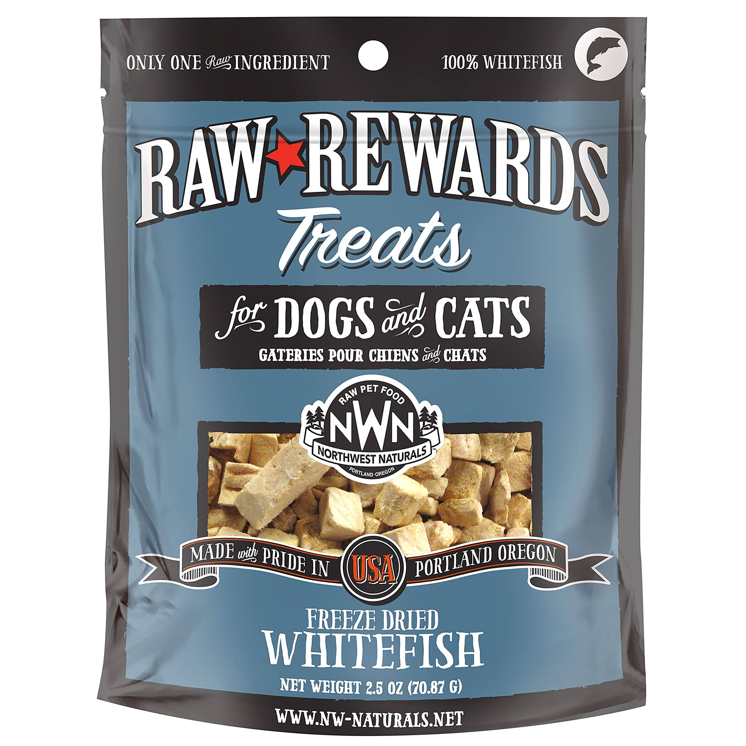 Northwest Naturals Raw Rewards Whitefish Freeze Dried Dog & Cat Treats