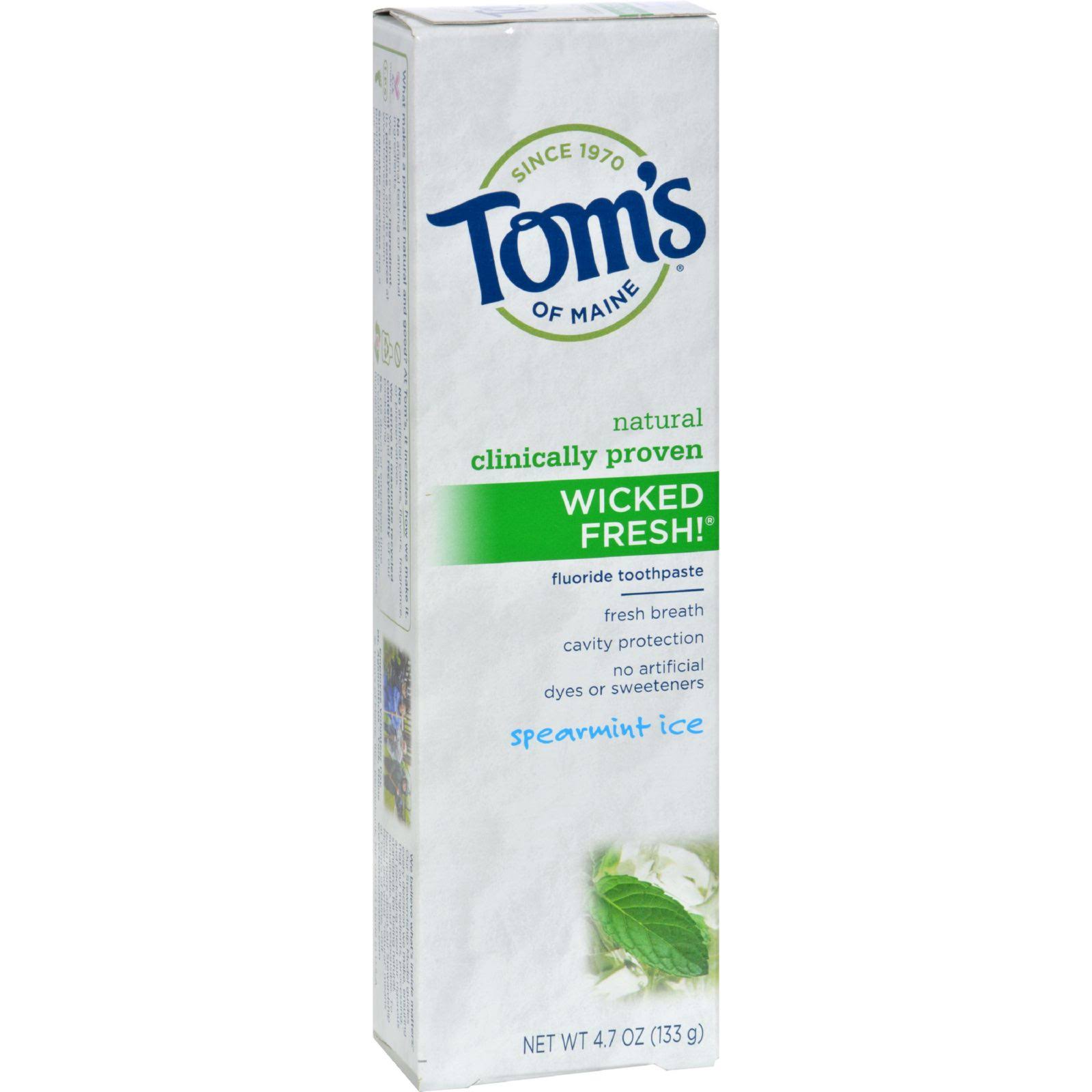 Tom's of Maine Wicked Fresh! Spearmint Ice Fluoride Toothpaste - 4.7 oz