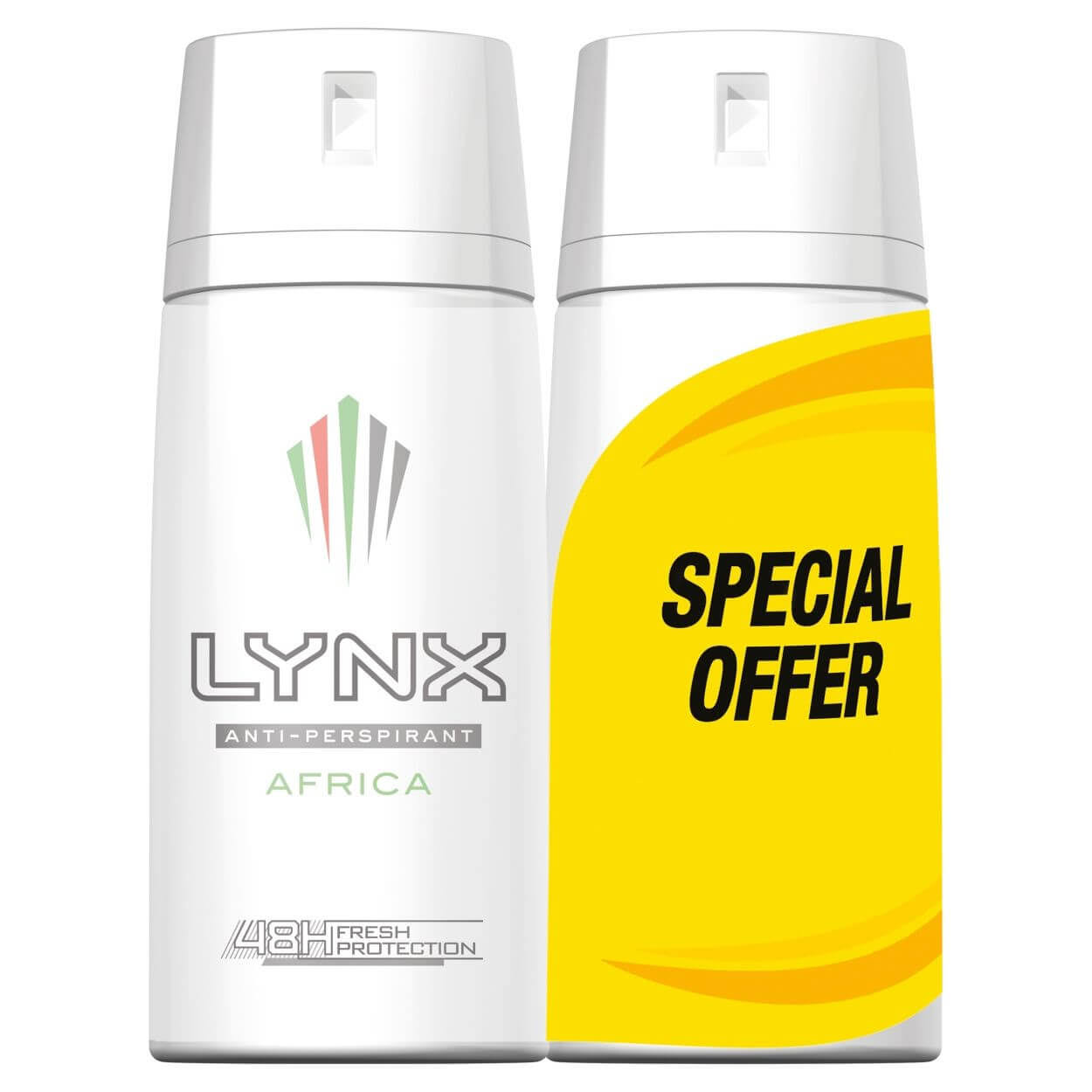 Lynx Black Anti-Perspirant Deodorant - 2x150ml