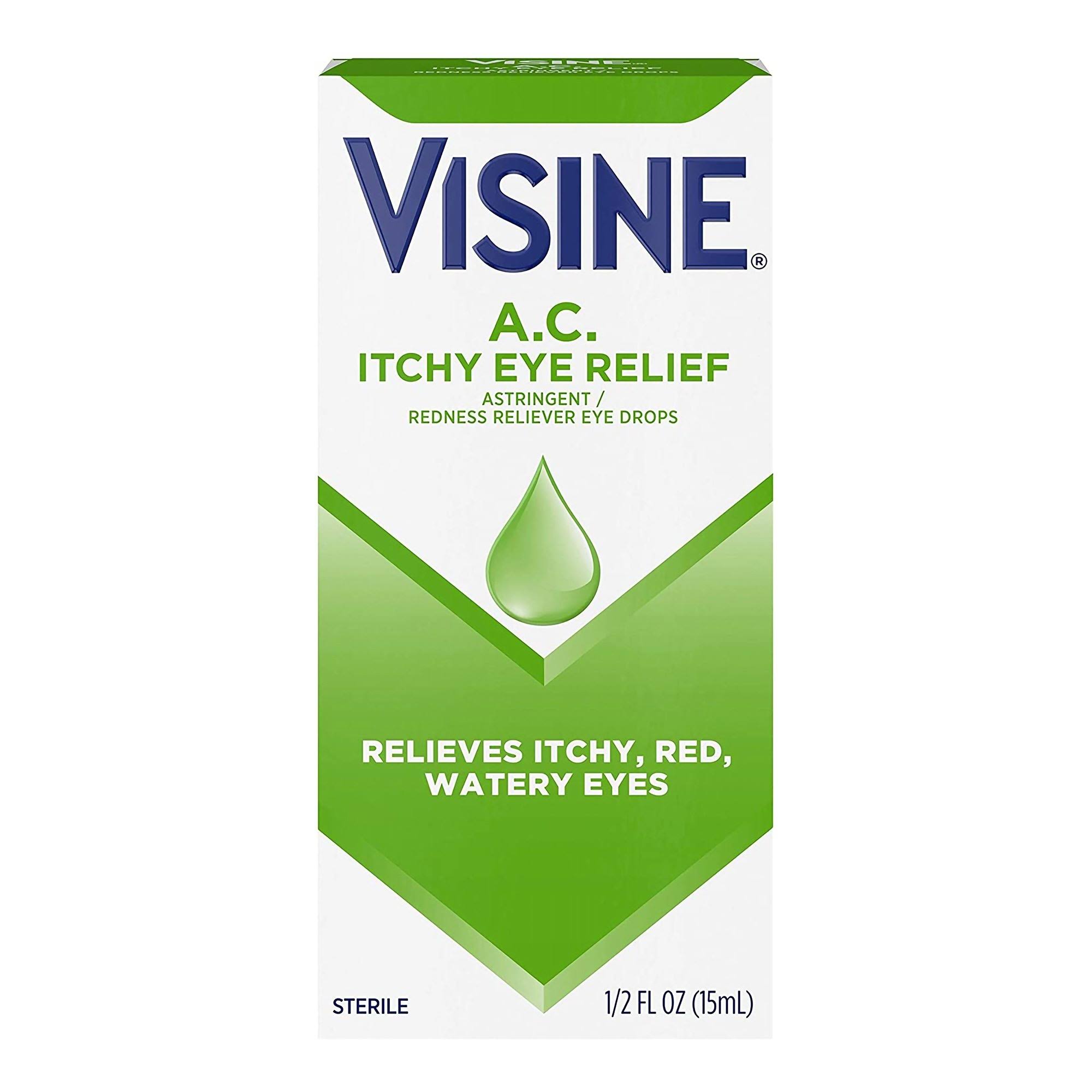 Visine Sterile A.C. Astringent Redness Reliever Eye Drops - 0.5oz
