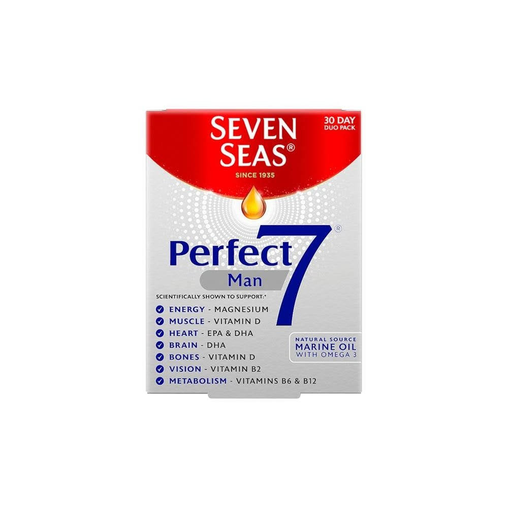 Seven Seas Perfect 7 Man Tablets and Capsules - 30pk