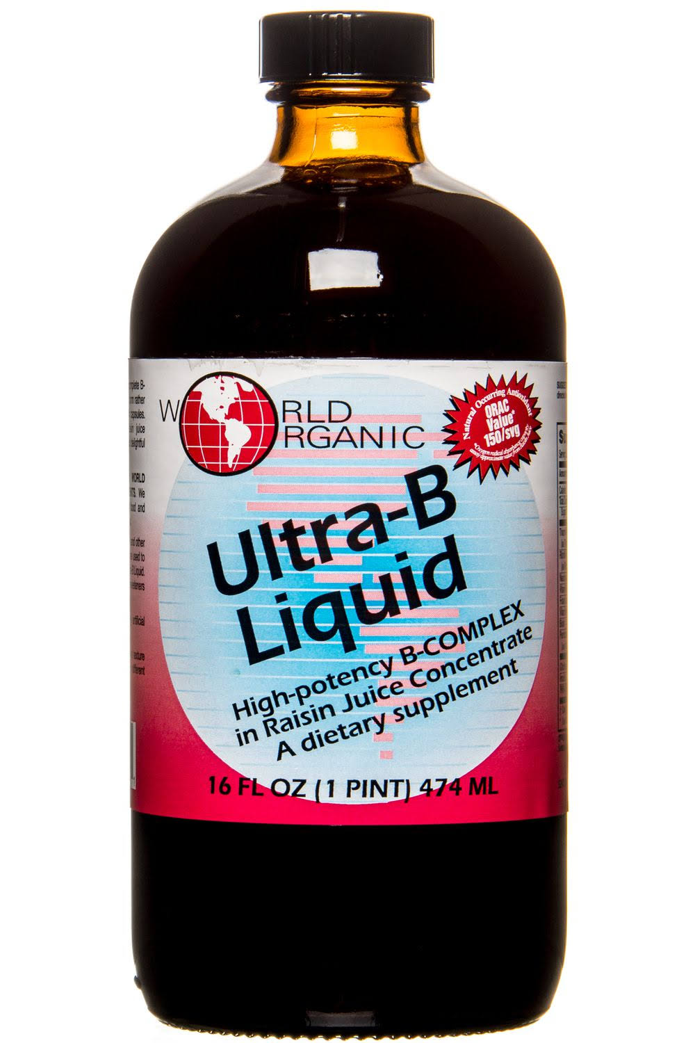 World Organic Vitamin Liquid Ultra-b Supplement - 16oz
