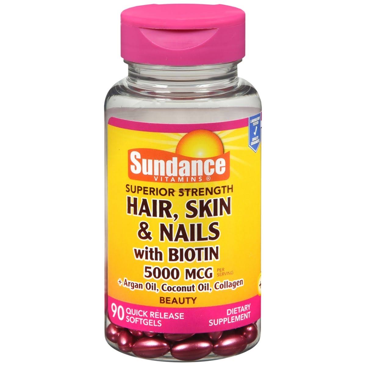 Sundance Hair, Skin & Nails with Biotin 5000 MCG