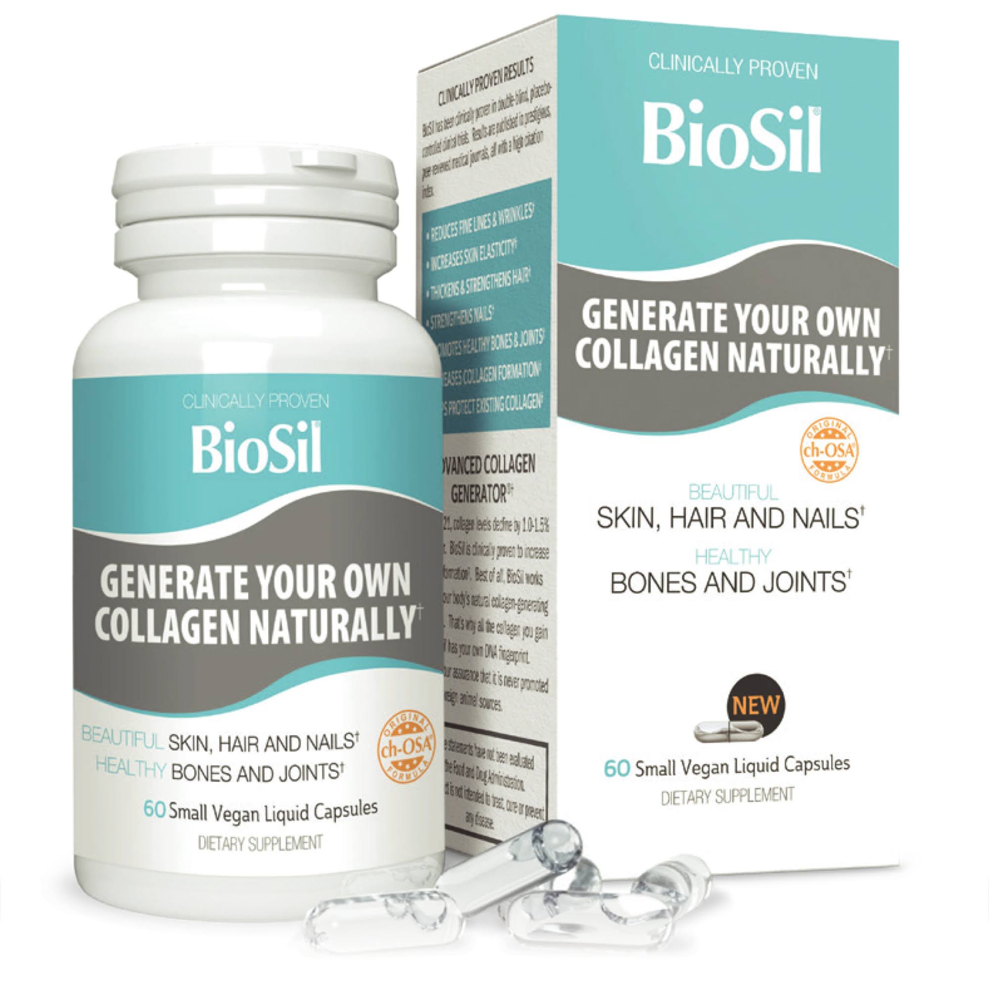 BioSil Vegan Liquid Capsules 60 small vegan