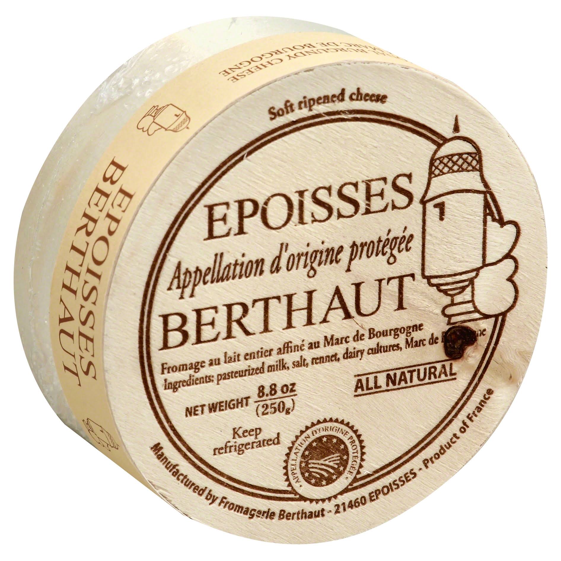 Epoisses Berthaut Cheese, Soft Ripened - 8.8 oz