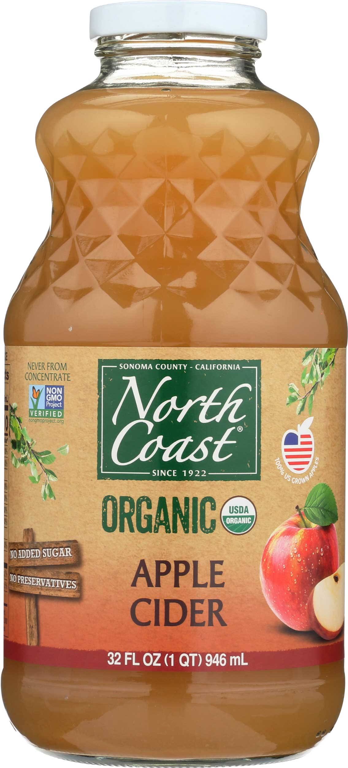North Coast Cider Apple Organic, 32 oz